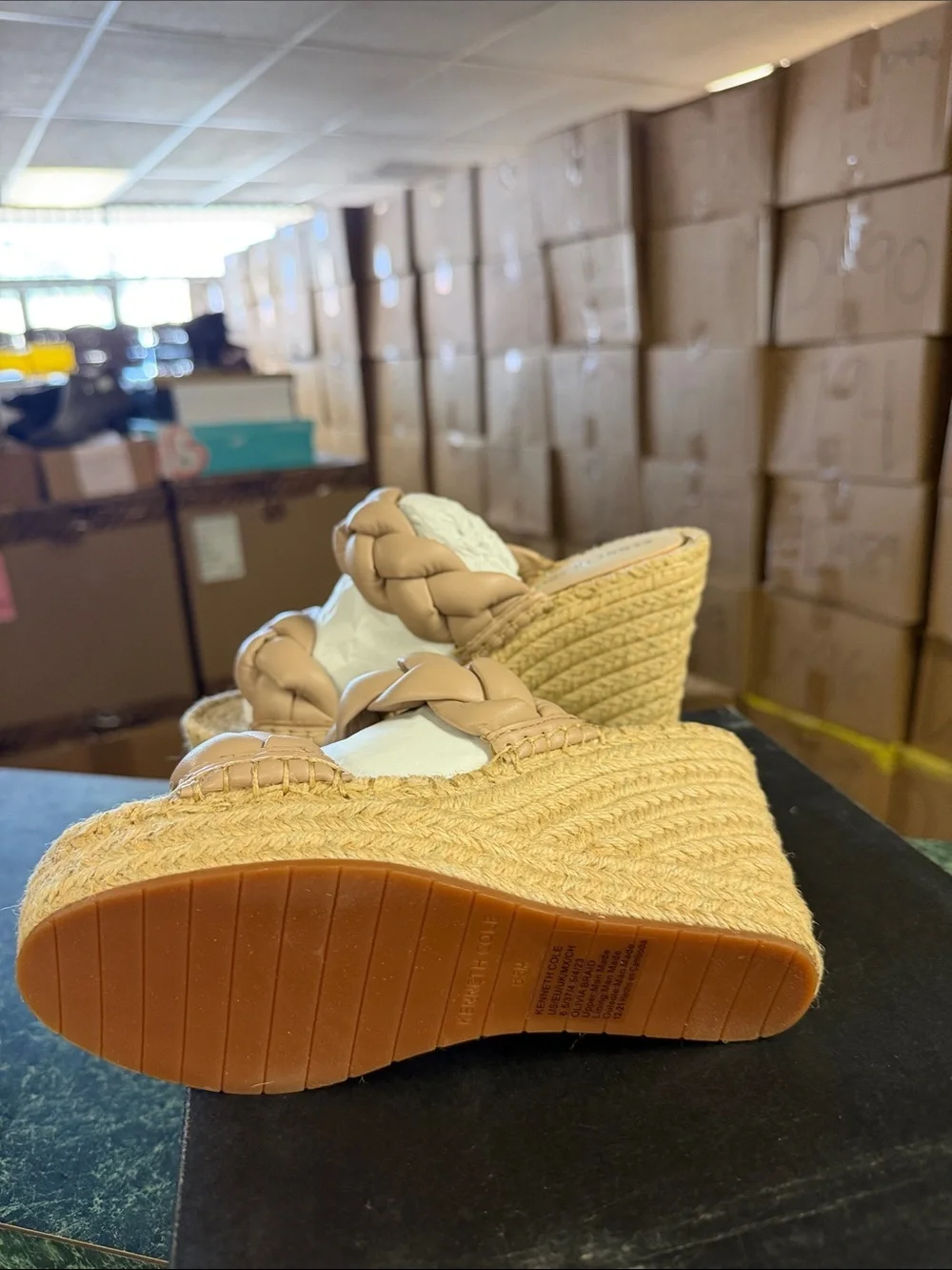 Kenneth Cole braided tan
